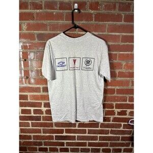 Vintage 90s GM Mexico Teleton Grey Shirt Chevrolet Pontiac Cadillac Adult M